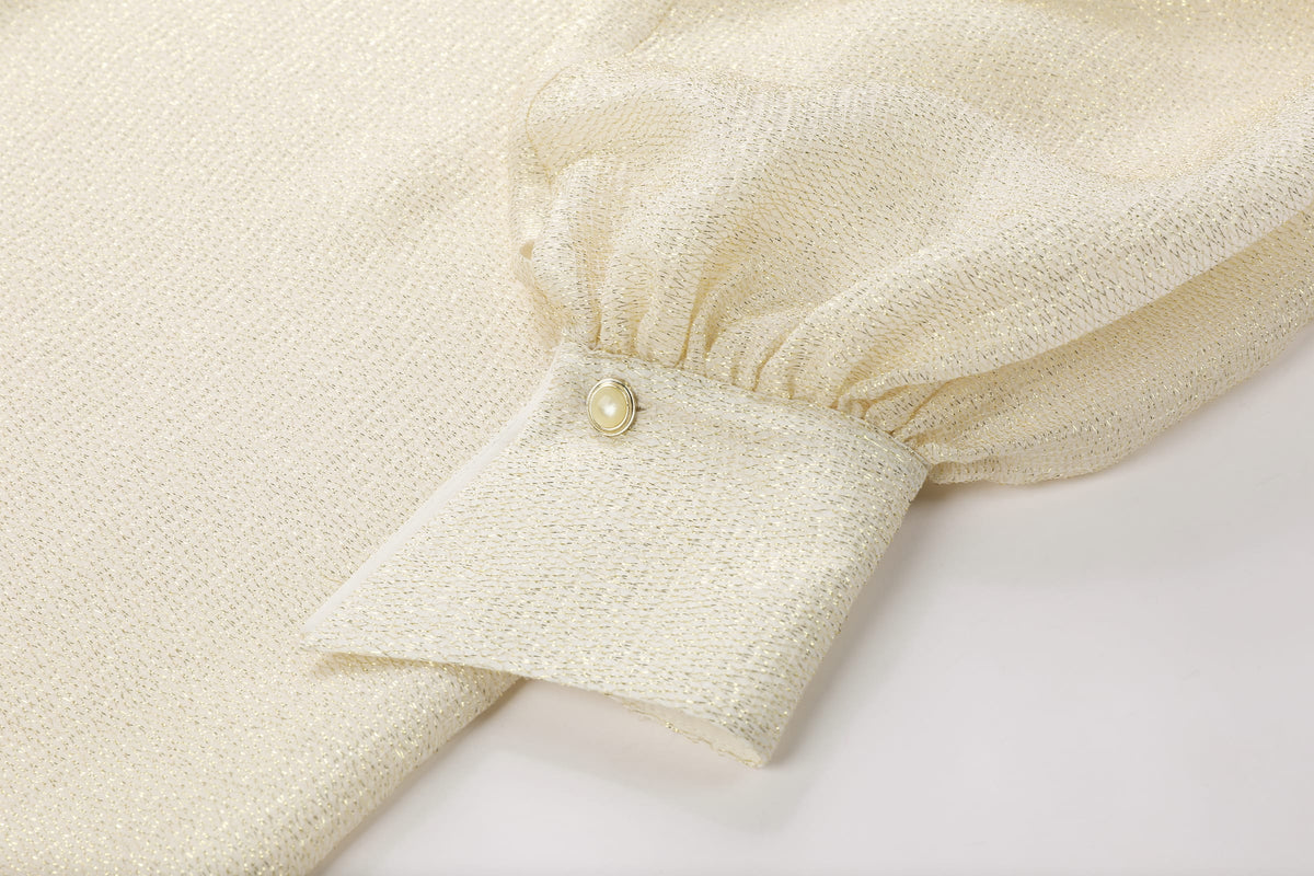 Gilded Diamond Mesh Abaya Coat - image 6
