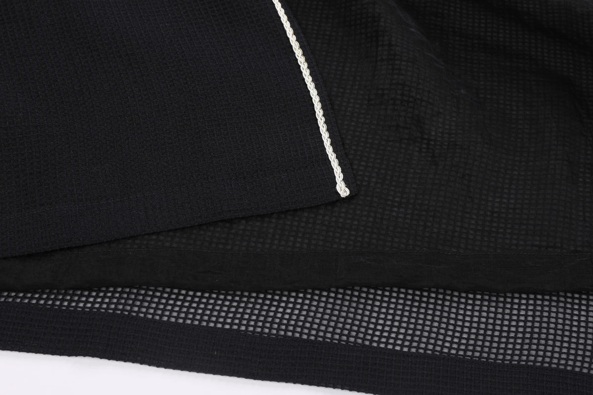 Waffle-Weave Duster Abaya Black - image 8