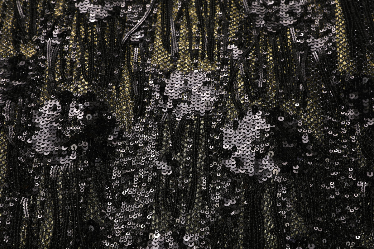Sequin Fringe Cape Abaya - image 9