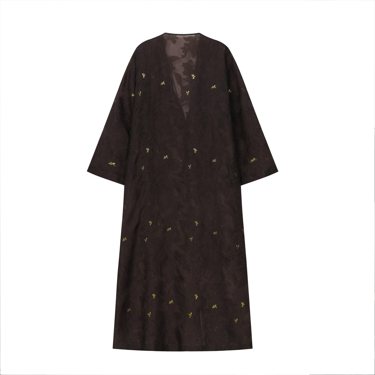 Gilded Peony Burnout Abaya - image 3