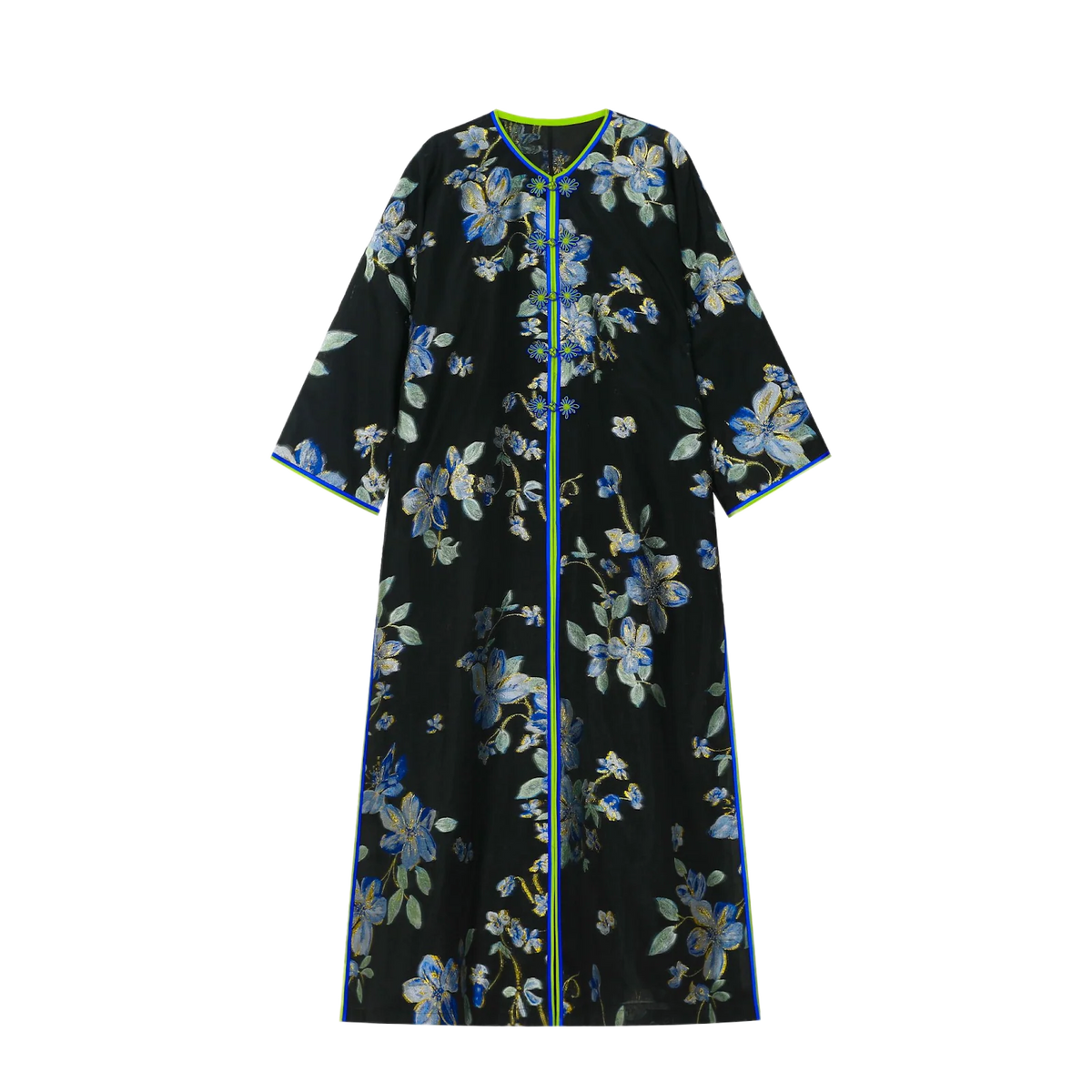 Blue Shimmer Abaya Coat - image 1