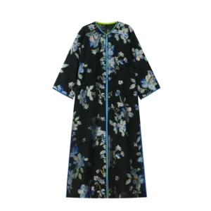 Blue Shimmer Abaya Coat